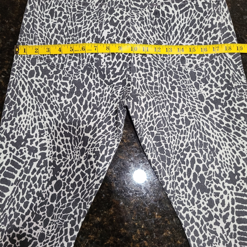 Frame Denim Le High Skinny Black and White Patterned Jeans - Picture 6 of 7